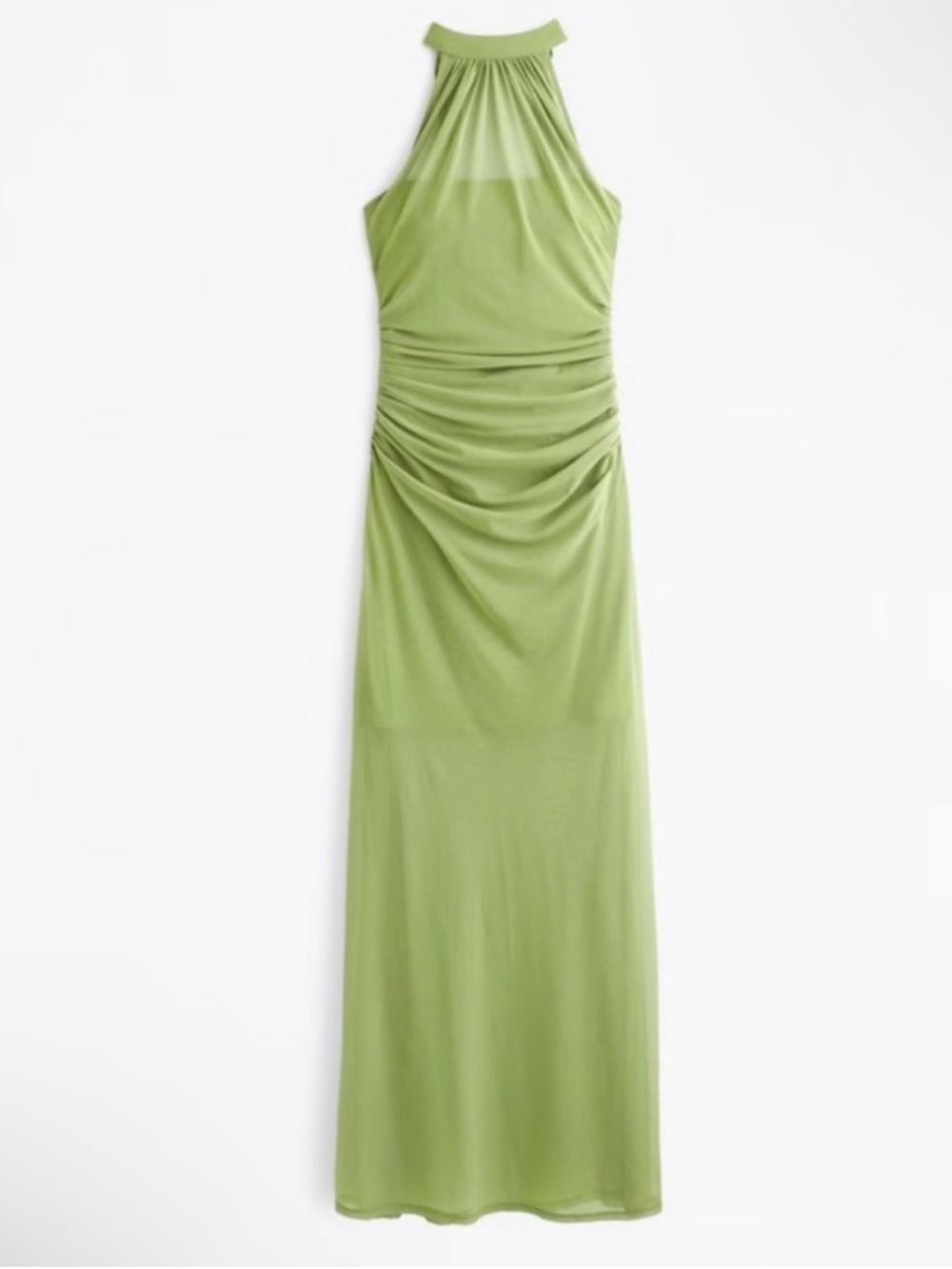Abercrombie Green Halter Mesh Dress